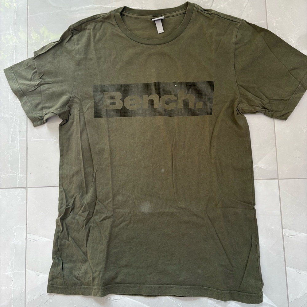 Bench Olive Green Logo Short Sleeve Tee